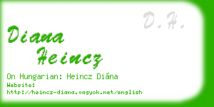diana heincz business card